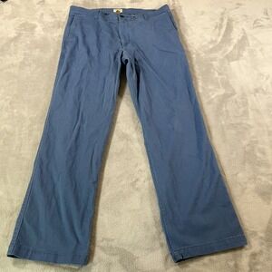 Dockers Pants Mens 36x32 Blue Stretch‎ Casual Chino Straight Fit Cotton Blend